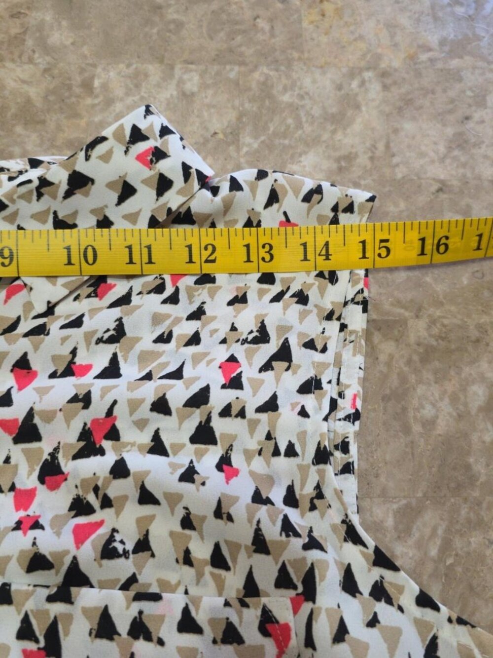 Sleeveless V-Neck Summer Top black tan pink white high-low hem large Apt. 9 - Picture 12 of 16